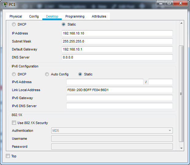 10.3.5 Packet Tracer - Troubleshoot Default Gateway Issues (Answers) 2