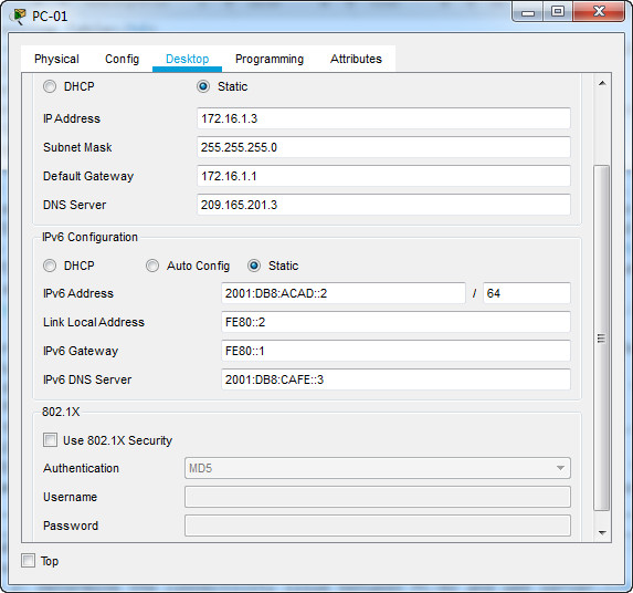 17.7.6 Packet Tracer - Troubleshoot Connectivity Issues (Answers) 9