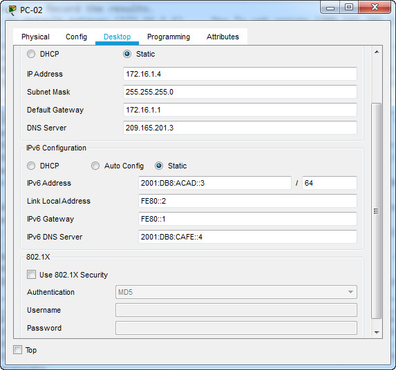 17.7.6 Packet Tracer - Troubleshoot Connectivity Issues (Answers) 10