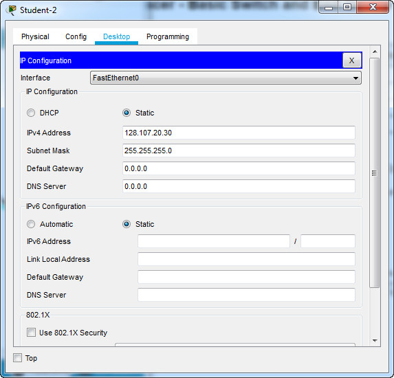 2.9.1 Packet Tracer - Basic Switch and End Device Configuration - Instructions Answer 3