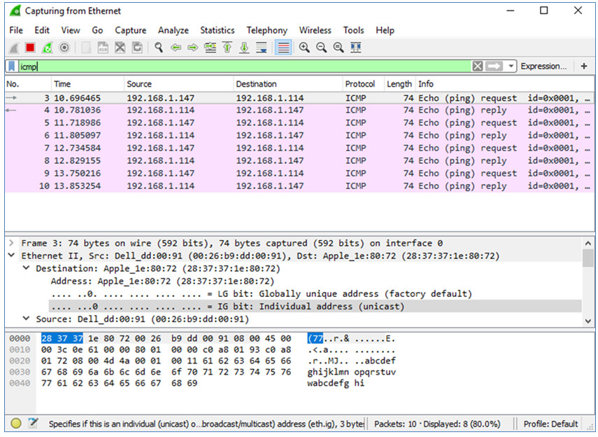 3.7.10 Lab - Use Wireshark to View Network Traffic (Answers) 4